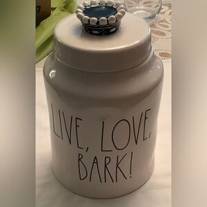 RAE DUNN LIVE, LOVE, BARK! DOG TREAT JAR